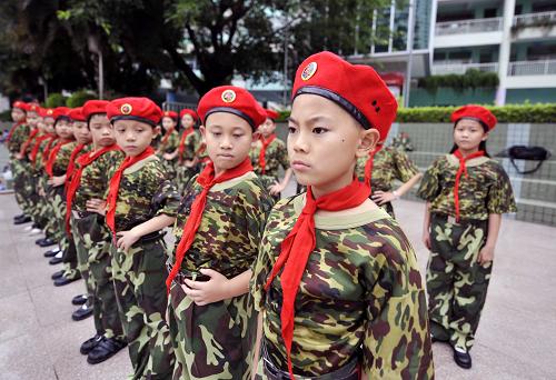 軍事教育進校