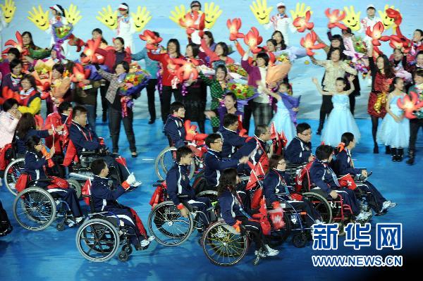 廣州亞殘運會開幕式：代表團入場 [組圖]