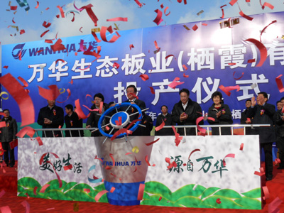 零甲醛秸稈板材項目組山東棲霞投產