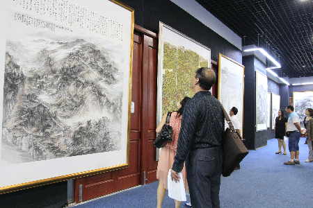 100個(gè)山東名勝古跡繪畫作品展開展