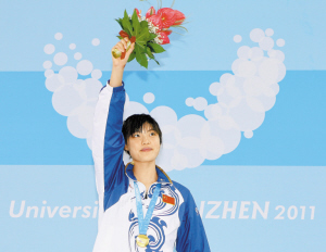 中國(guó)選手唐奕女子100米自由泳打破賽會(huì)紀(jì)錄