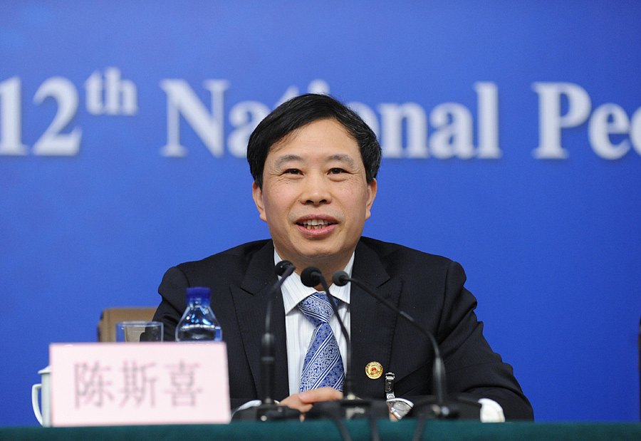 全國人大內務司法委員會副主任委員陳斯喜