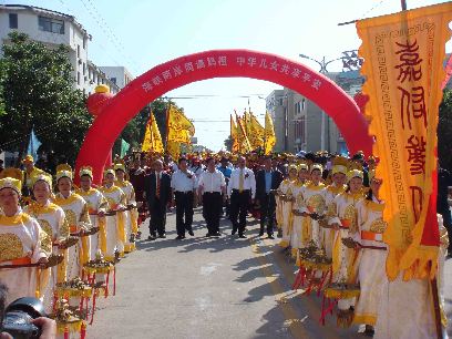 臺灣媽祖信眾舉行媽祖神像安座［組圖］