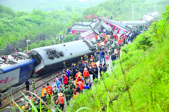 列車江西脫軌 浙江一些站點列車停運或晚點