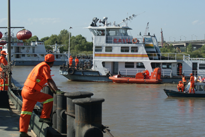 松花江哈爾濱段發生沉船事故4人失蹤