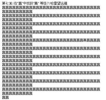 神級視力表網絡爆紅：亮中找殼 免中找兔(組圖)