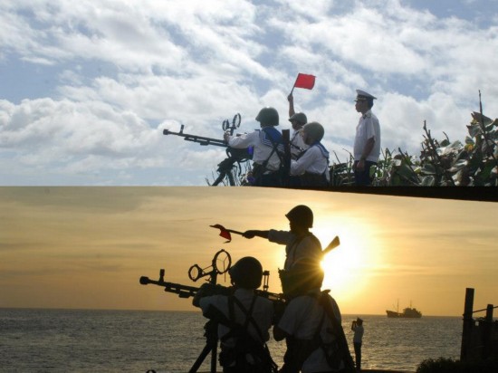 太囂張！越軍在中國(guó)南海島礁上架機(jī)槍養(yǎng)鴨子