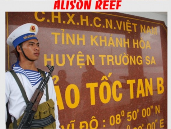 太囂張！越軍在中國南海島礁上架機槍養鴨子