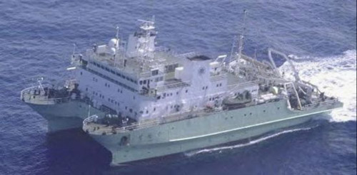 日媒稱中國調查船出現在沖之鳥礁 日方警戒