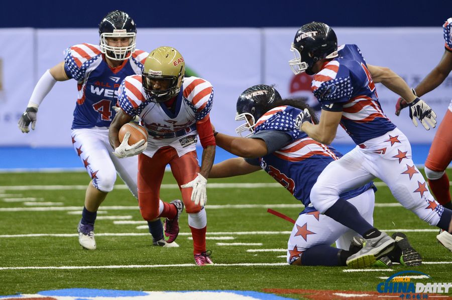 美國職業室內橄欖球東西部明星對決首次來華比賽