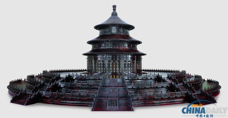 紫檀制天壇、安定門模型展在國家博物館隆重開幕