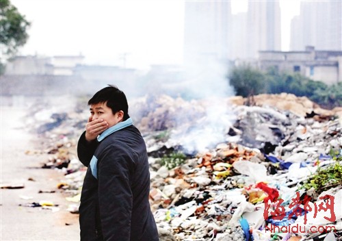 福州市區亂燒垃圾