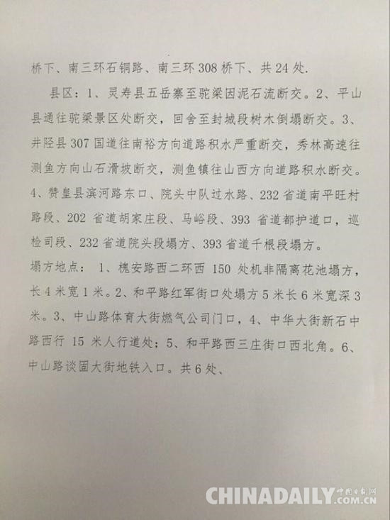 石家莊交管局發(fā)布市區(qū)斷交地道橋、斷交路段情況