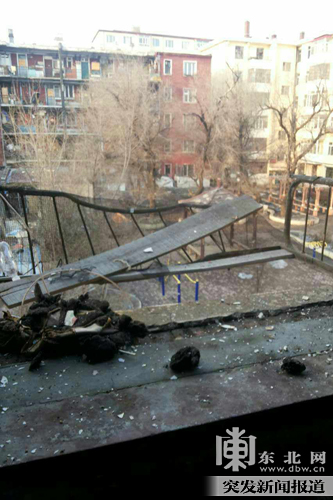 哈爾濱七政街居民家發生燃氣爆炸 兩男一女不同程度受傷