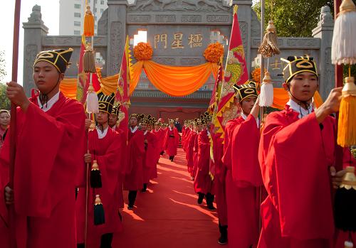 長(zhǎng)春文廟舉行祭孔大典紀(jì)念孔子誕辰2562周年