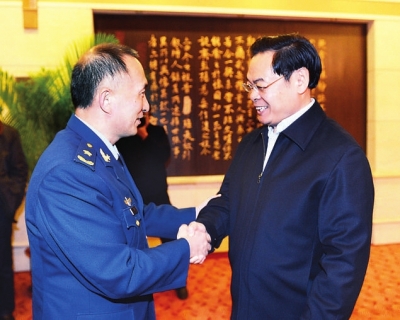 王儒林在長春會見丁來杭、羅益昌一行