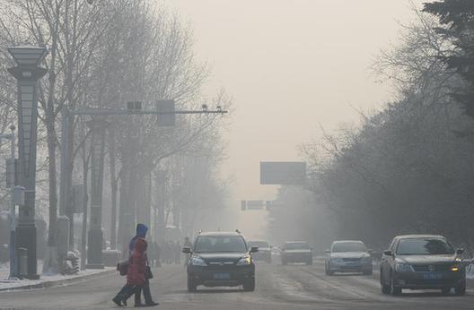 長春遭遇持續霧霾天氣