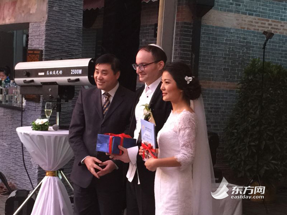 上海猶太難民紀念館首度開放舉行婚禮 見證中猶聯姻