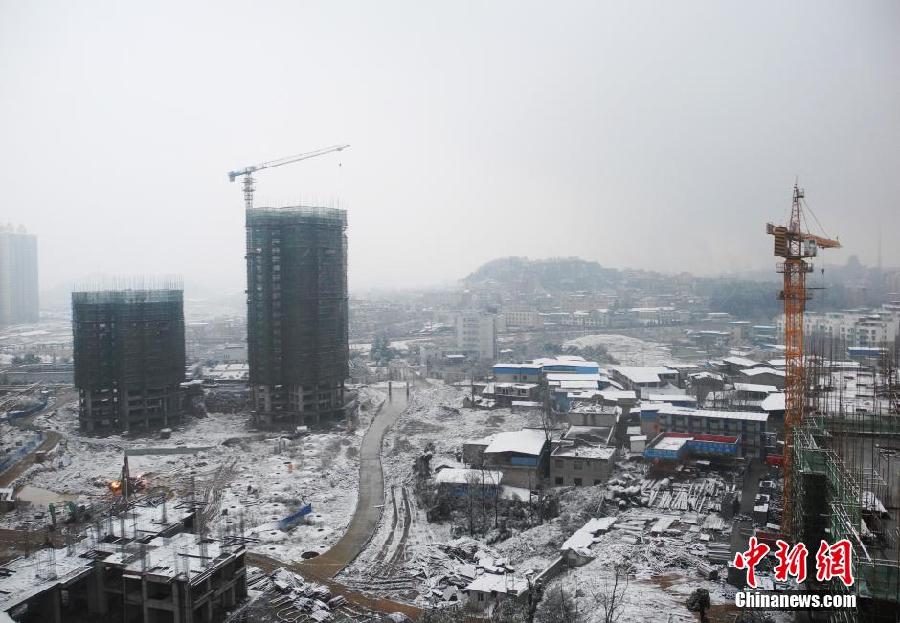 全國多地迎來2014年第一場降雪