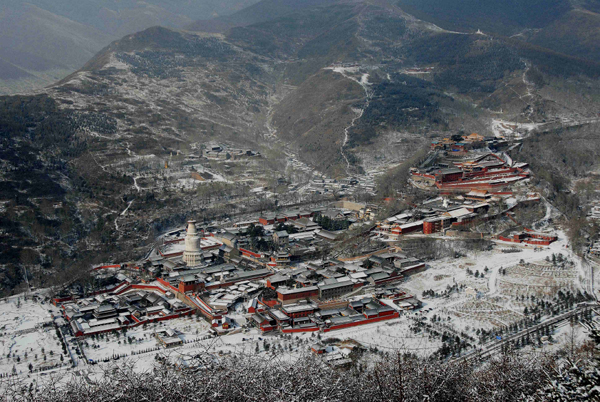 五臺山喜降瑞雪