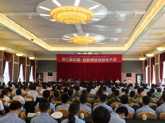 繼往開來 乘勢而上 -----第三屆中國—亞歐博覽會總結大會召開