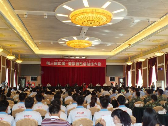 繼往開來 乘勢而上 -----第三屆中國—亞歐博覽會總結大會召開