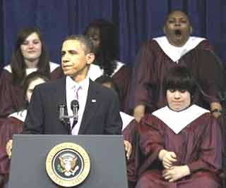 Internet likes 'Obama boy'<BR>奧巴馬演講驚現'瞌睡男'