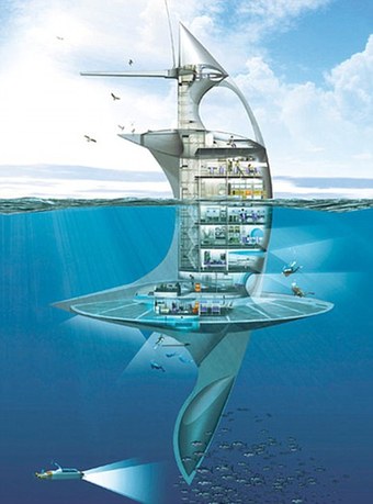 法設計世界首座“海洋空間站” 可健身娛樂品美食