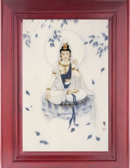 全國(guó)首款貴金屬名家畫(huà)作《觀自在》受熱捧