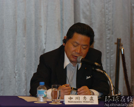 日本自民黨政調會長中川秀直:亞洲不需要“盟主”