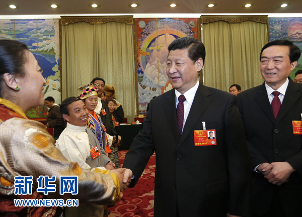 習近平：“請轉達我對大家的祝福，扎西德勒！”