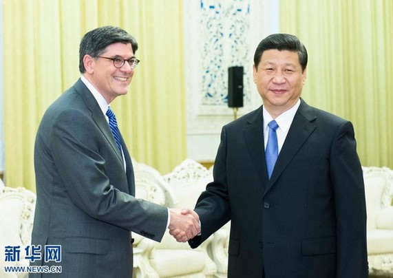 習(xí)近平會(huì)見(jiàn)美國(guó)總統(tǒng)特別代表、財(cái)政部長(zhǎng)雅各布·盧