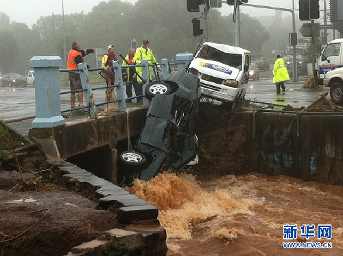 高清：澳大利亞東部降雨持續 洪水肆虐