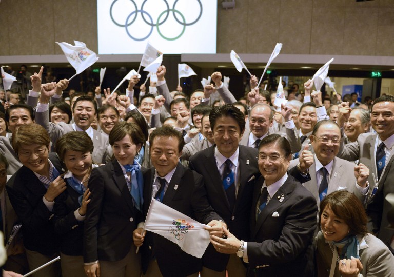 東京獲得2020年夏季奧運會舉辦權 民眾喜極而泣