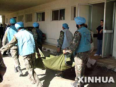 四名聯合國觀察員在黎巴嫩遇難