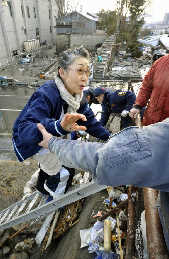 日本災區居民轉移