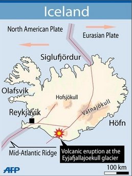 冰島火山爆發 450人被疏散