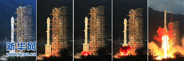 嫦娥二號衛星準確入軌 發射圓滿成功