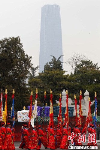 北京日壇重現(xiàn)清代祭日大典