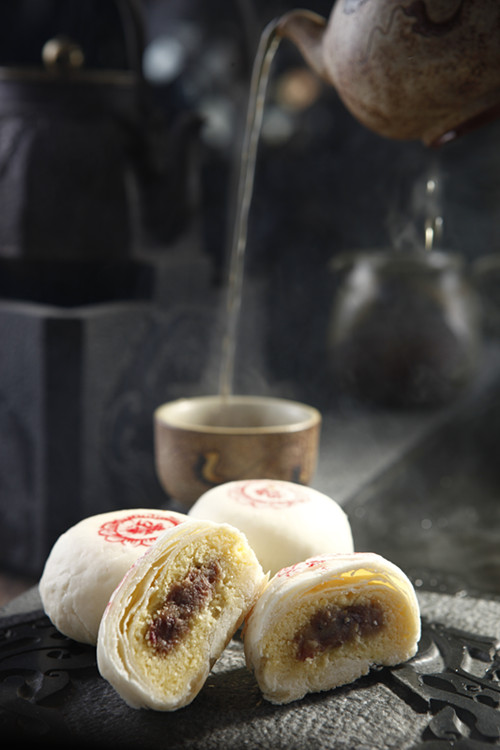健一公館:酥皮玫瑰月餅