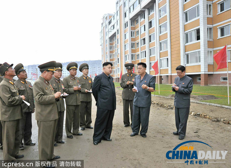 金正恩視察科學家住宅等朝鮮基礎建設（高清組圖）