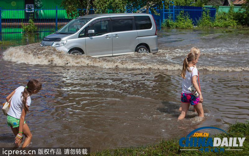俄羅斯阿穆爾河水位上漲 城市進入緊急狀態（高清組圖）