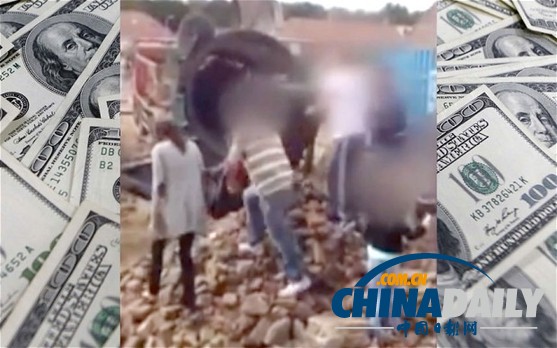 荷蘭拆樓現(xiàn)場(chǎng)突降“鈔票雨” 居民哄搶數(shù)百萬美元