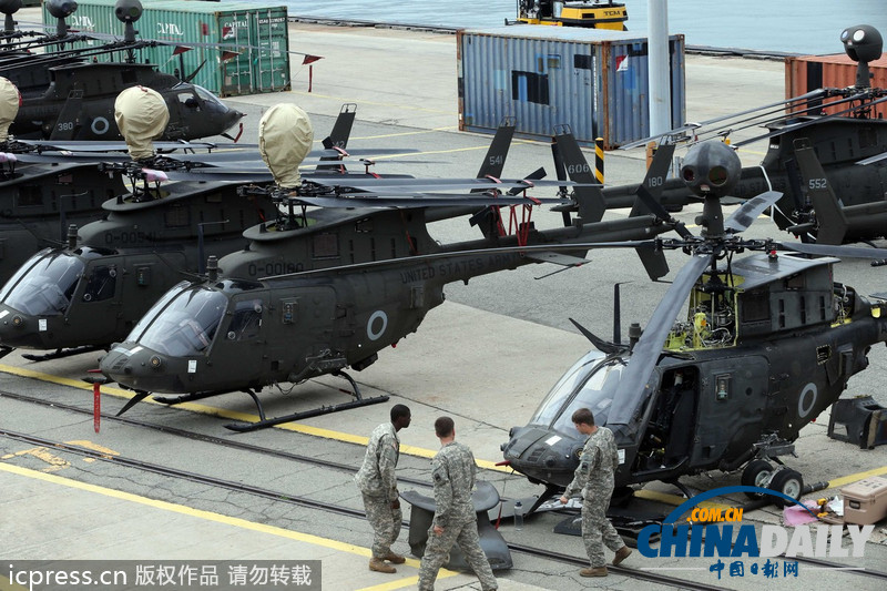 美軍武裝直升機大隊進駐韓國 加強半島防務（圖）