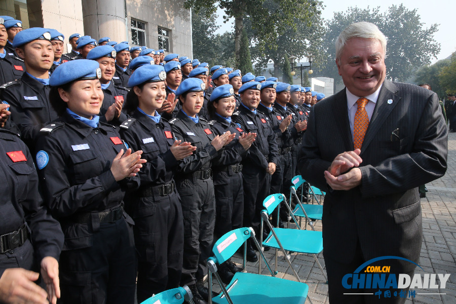 聯合國副秘書長蘇和參觀中國維和警察培訓中心