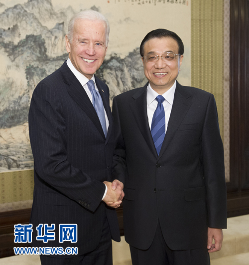 李克強(qiáng)：推動(dòng)中美開(kāi)展更廣范圍、更高水平的合作
