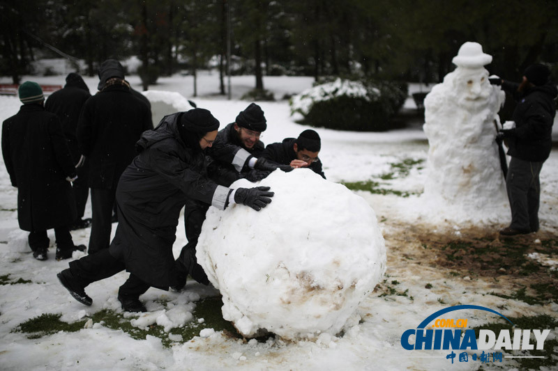 耶路撒冷遇罕見暴風雪 克里仍有望會見內(nèi)塔尼亞胡