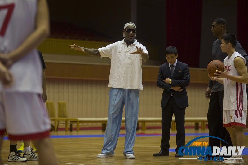 前NBA明星隊(duì)朝鮮籃球場練習(xí) 備戰(zhàn)友誼賽為金正恩慶生