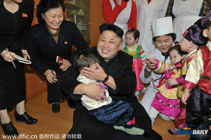 金正恩視察育兒院和愛(ài)育院 稱孩子是“國(guó)家的王”