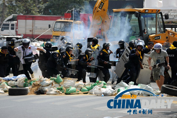 泰國曼谷抗議地點附近發(fā)生爆炸 導致兩人受傷